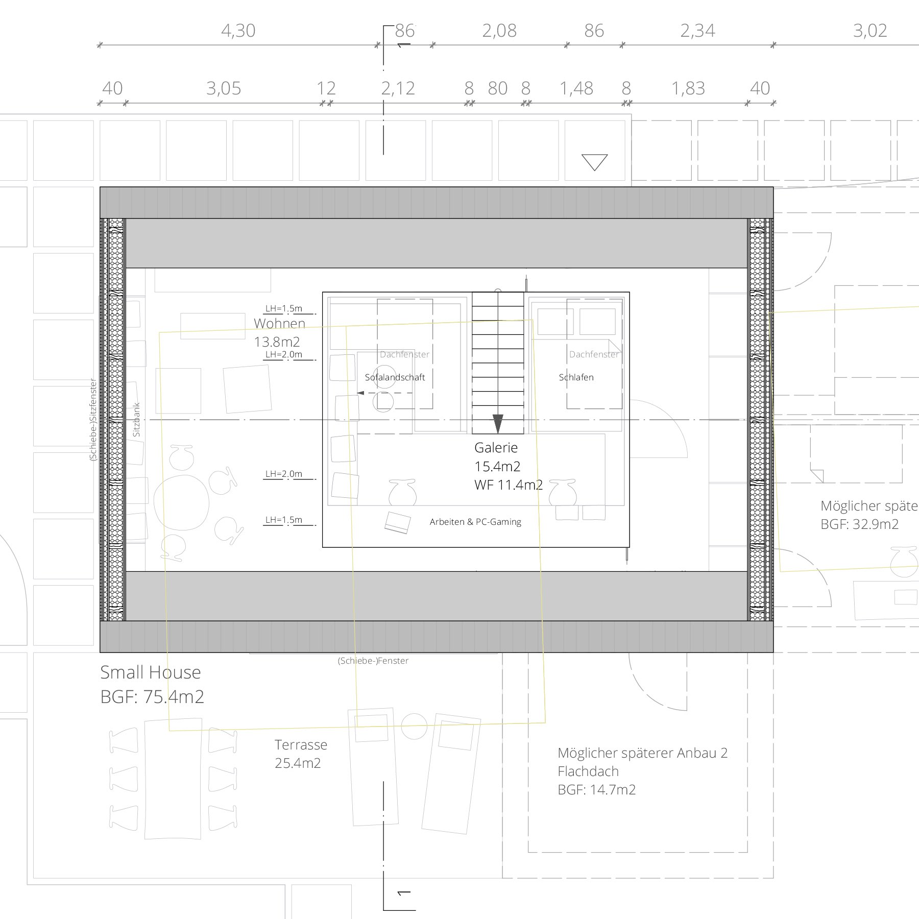 Entwurf C – Grundriss DG